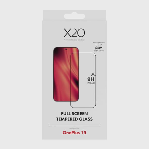 X2O Full Screen Skärmskyddsglas Apple OnePlus 15