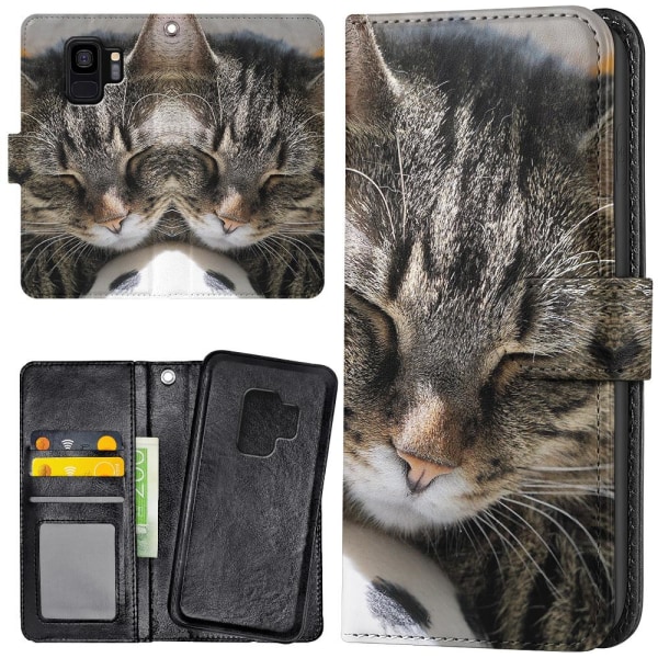Samsung Galaxy S9 - Lommebok Deksel Sovende Katt
