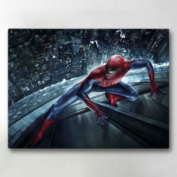 Lærredsbillede / Lærredstryk - Spider-Man - 40x30 cm - Lærred Multicolor