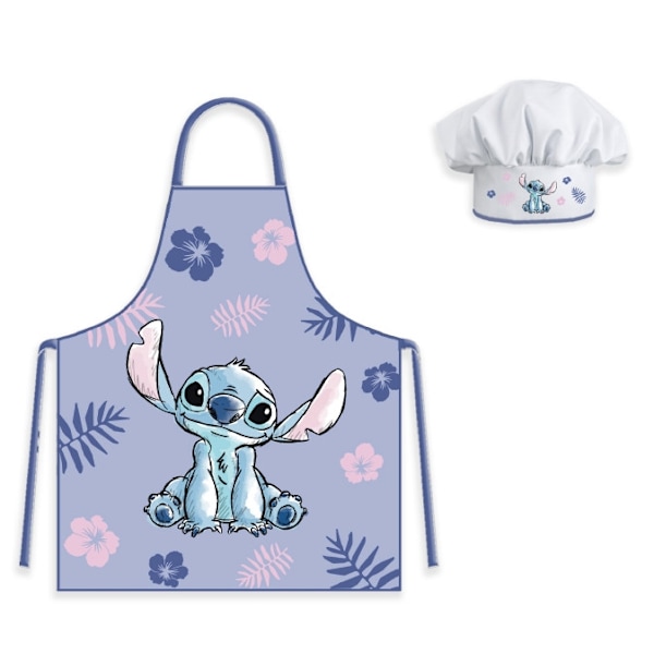 Disney Lilo & Stitch Lila Barnförkläde - 2-delat Set för Kreativitet och Lek