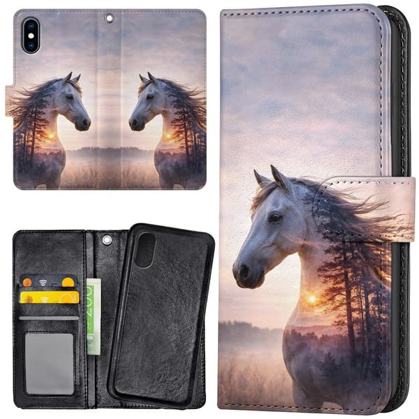 iPhone X/XS - Lommebok Deksel Horse