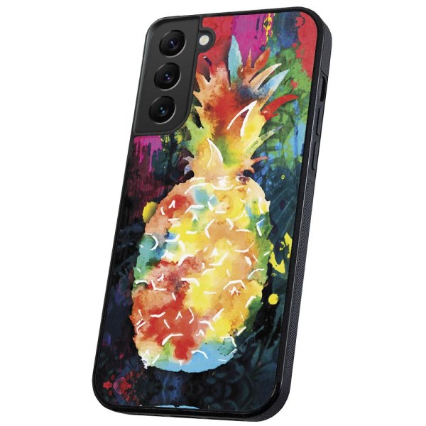 Samsung Galaxy S22 - Deksel/Mobildeksel Regnbue Ananas Multicolor