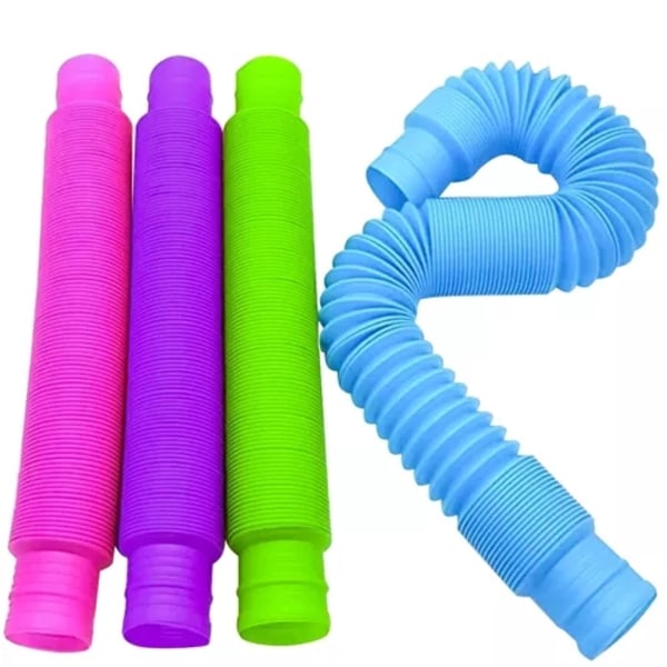 10-Pak - Pop Tube - Fidget Toys - Leketøy / Sensorisk Multicolor