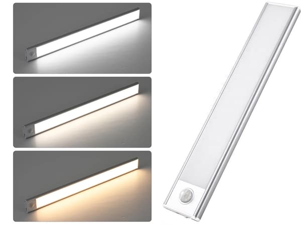 USB-lampa 30 cm - Sensorstyrd belysning med klämfäste