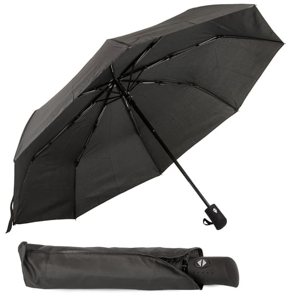 Paraply hopfällbart paraply automatisk svart unisex