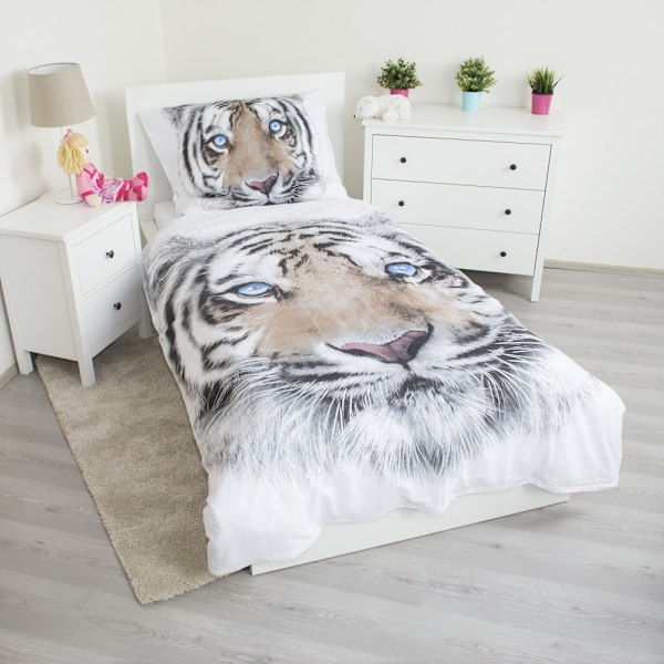 Tigersängkläder, överdrag 140×200 cm, 70×90 cm
