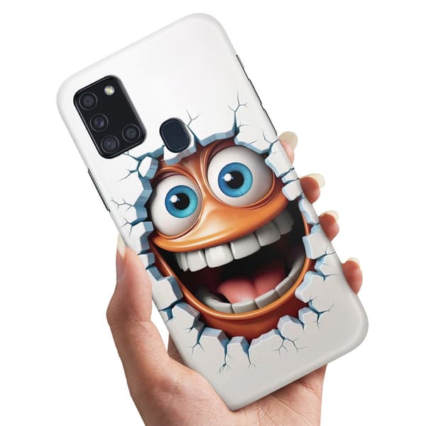 Deksel / Mobildeksel til Samsung Galaxy A21s - Emoji