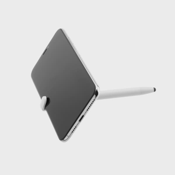FIXED 3in1 Stylus Pen-Classic med Stativ funktion Vit