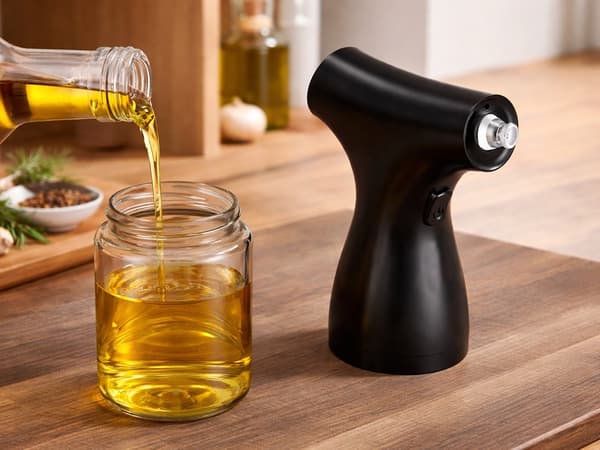 Oljedispenser sprayflaska 200 ml glas Black