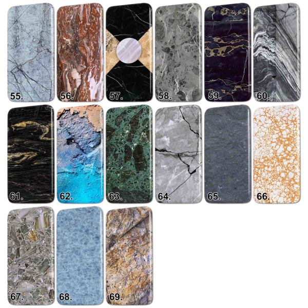 OnePlus 6 - Cover/Mobilcover Marmor MultiColor 10