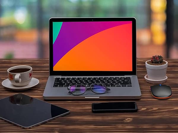 Bluetooth-mus 2.4 GHz - Slim optisk mus för laptop