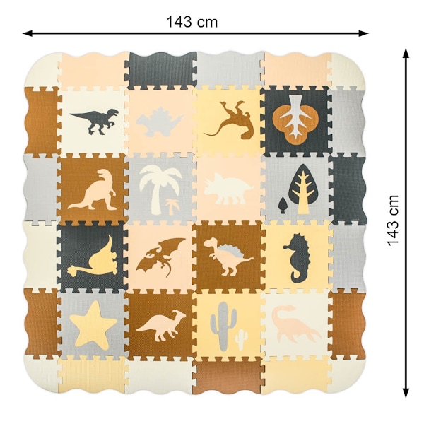 Lekmatta Pussel för Barn - 143 cm