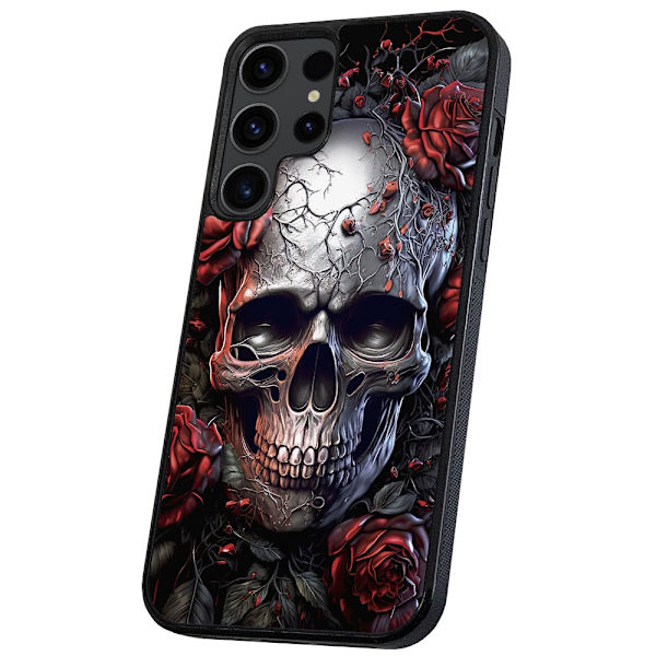 Samsung Galaxy S24 Ultra - Skal/Mobilskal Skull Roses