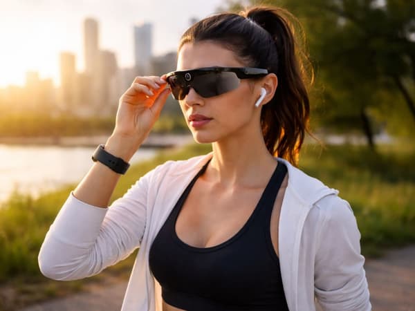 Smart AI-glasögon 2K kamera röstinspelning bluetooth översättning