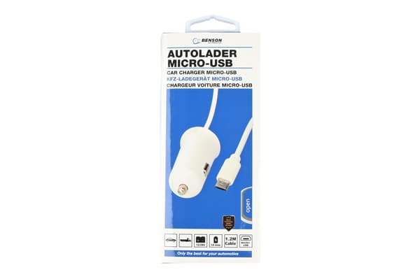 Billaddare Micro-USB-kabel 1,2 m 12-24 V