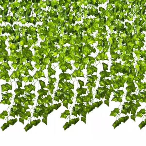 12 meter Eføy Girlander / Løvgirlander - 2m lang Green
