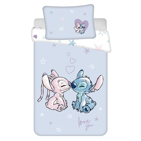 Disney Lilo och Stitch Lila Barnsängkläder Set 100×135 cm, 40×60 cm