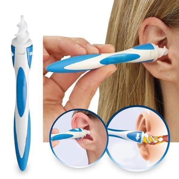 Korvanpuhdistusaine / Korvanpuhdistusaine / Korvavahapuhdistusaine - Clean Ear Spiral Blue