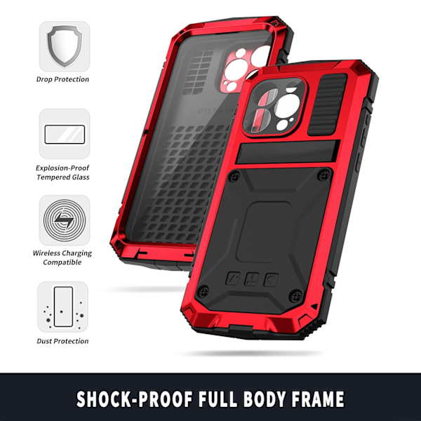 iPhone 15 -sarja - Shockproof Kuori/Puhelinkuori – Vedenpitävä iPhone 15 Pro Max