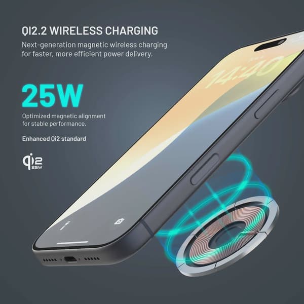 FIXED MagPad Slim Qi2.2 25W trådlös laddare Space Grey