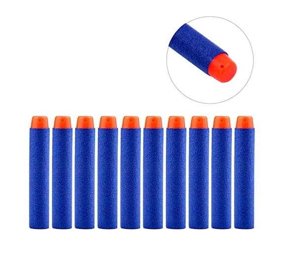 Nerf-kompatible Launcher-piler i Skum - 10 stk