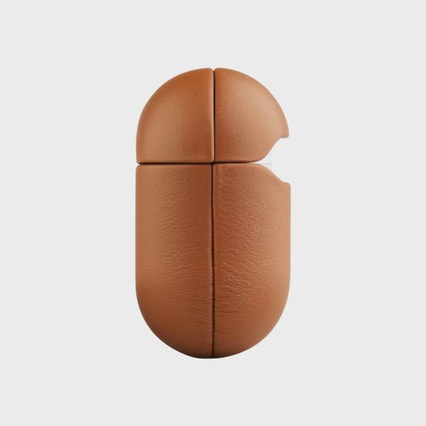 FIXED Äkta läderfodral för Airpods 4/4 ANC Brun
