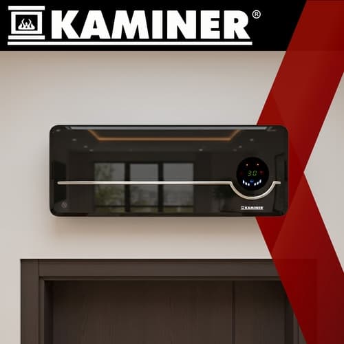 Fläktkonvektor / Vägghängt Element - 1000-2000W Svart