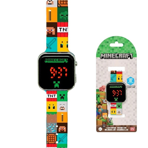 Digital LED-klocka Minecraft Elements