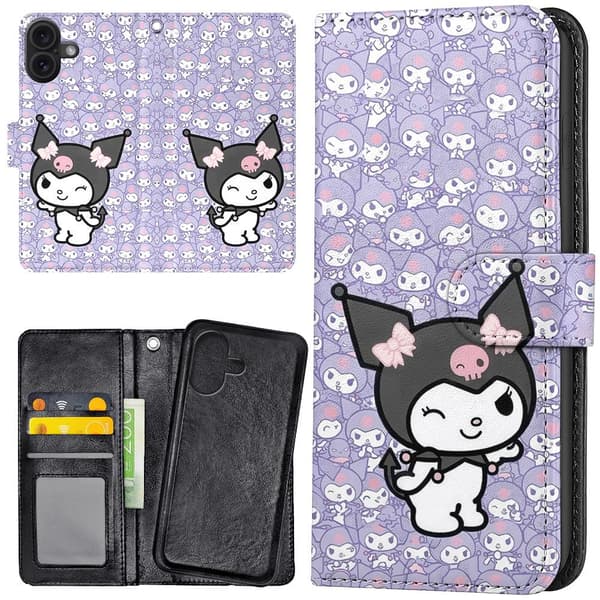 iPhone 17 - Plånboksfodral/Skal Kuromi Kitty