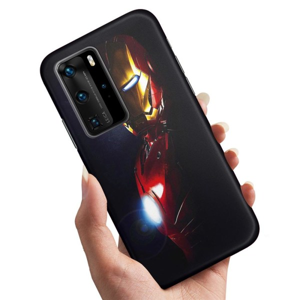 Huawei P40 Pro - Cover/Mobilcover Glowing Iron Man
