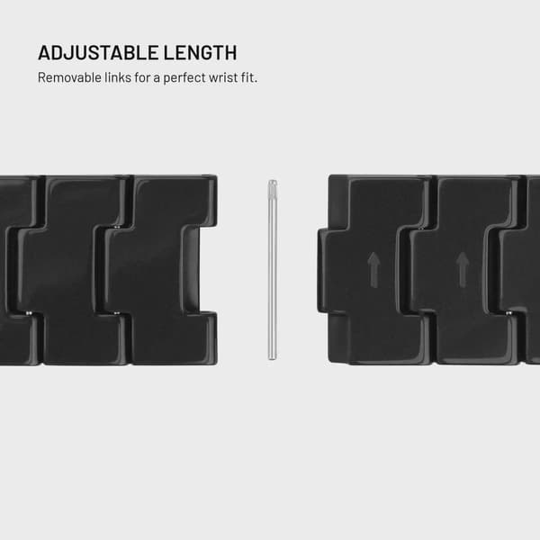 FIXED Resinarmband för Apple Watch 38/40/41mm Kolsvart
