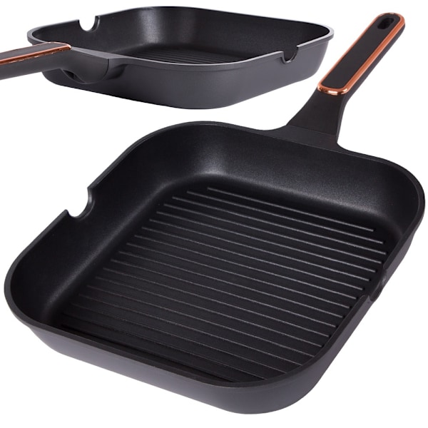 Non-stick non-stick grillpanna induktionsgas 28cm