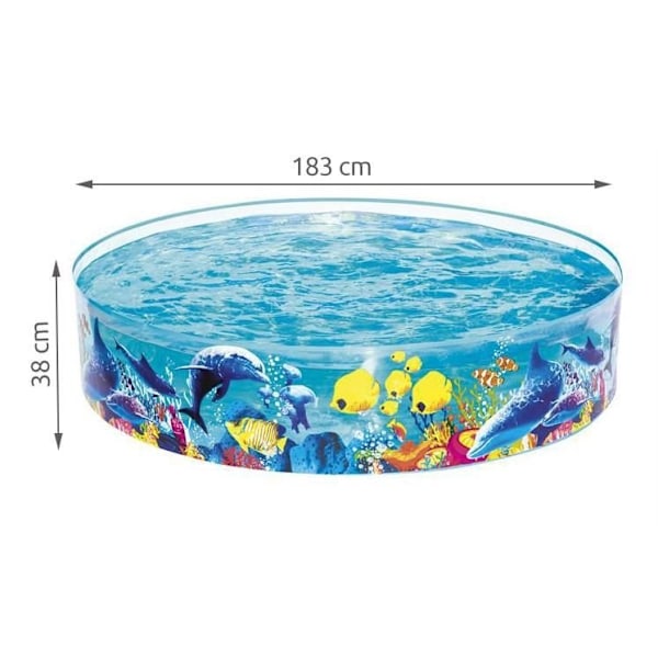 Barnpool / Pool / Badpool för Barn - 183x38 cm