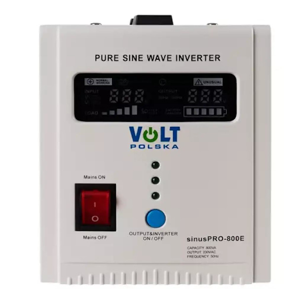 Sinus Pro 800E 12/230V - Inverter – Nødstrømsaggregat Grey