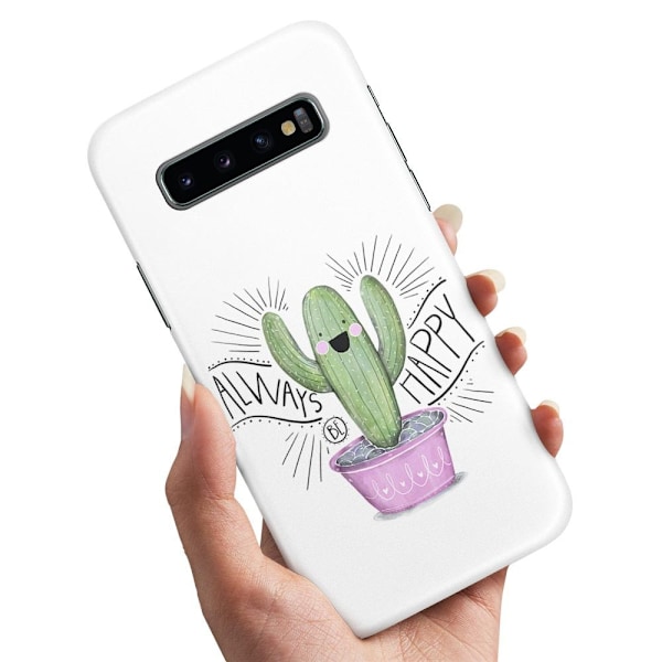 Samsung Galaxy S10 Plus - Deksel/Mobildeksel Happy Cactus