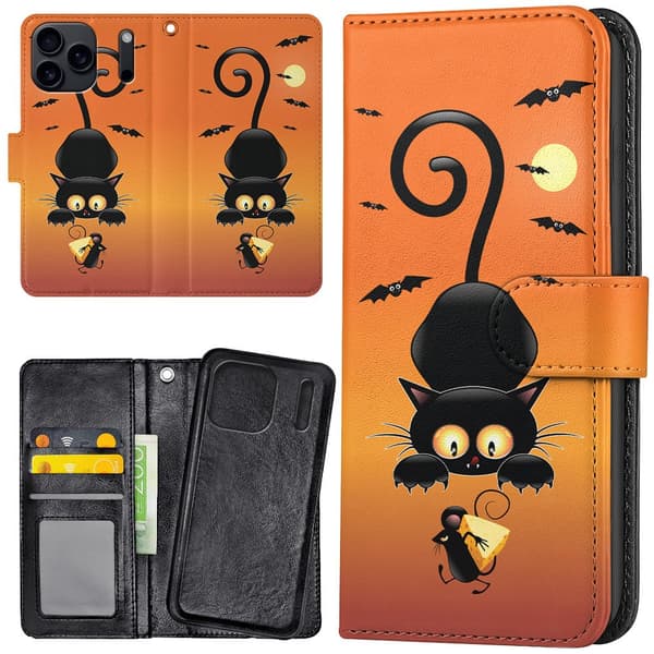 iPhone 17 / 18 Pro Max - Plånboksfodral/Skal Katt och Mus