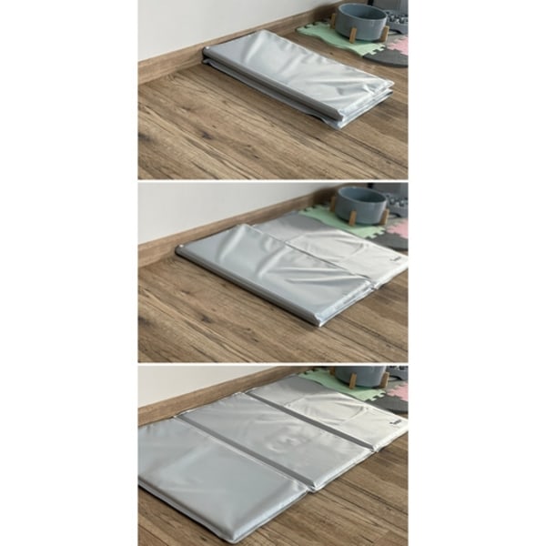 Kylmatta för Hund & Katt - Kyldyna som svalkar 90x50cm Grå