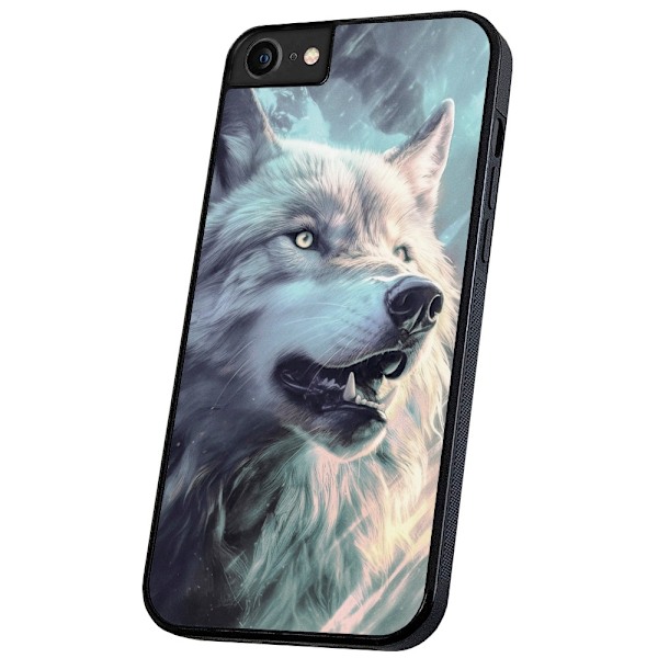 iPhone 16e/17e - Deksel/Mobildeksel Wolf