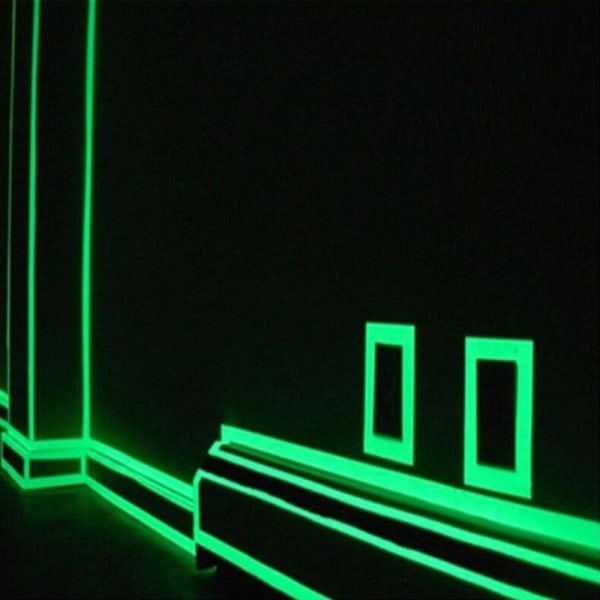 Selvlysende Tape / Glow in the Dark - 2 cm x 3 meter Green