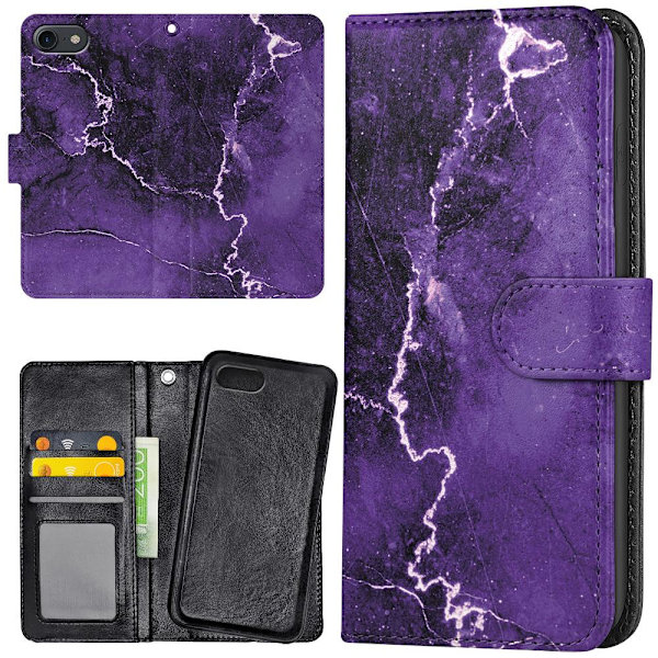 iPhone 7/8/SE - Lommebok Deksel Marmor