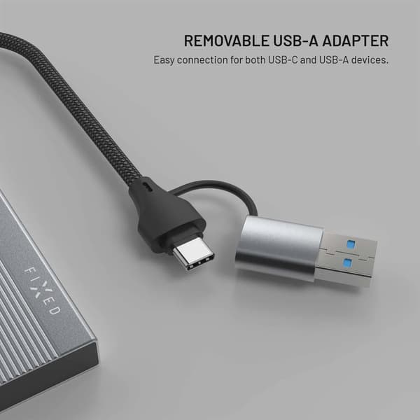 FIXED Hub Port 4in1 Multiport USB-C Hub Silver