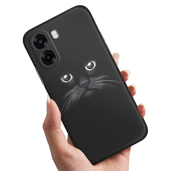 Cover / Mobilcover til Oppo A6x 5G - Sort Kat