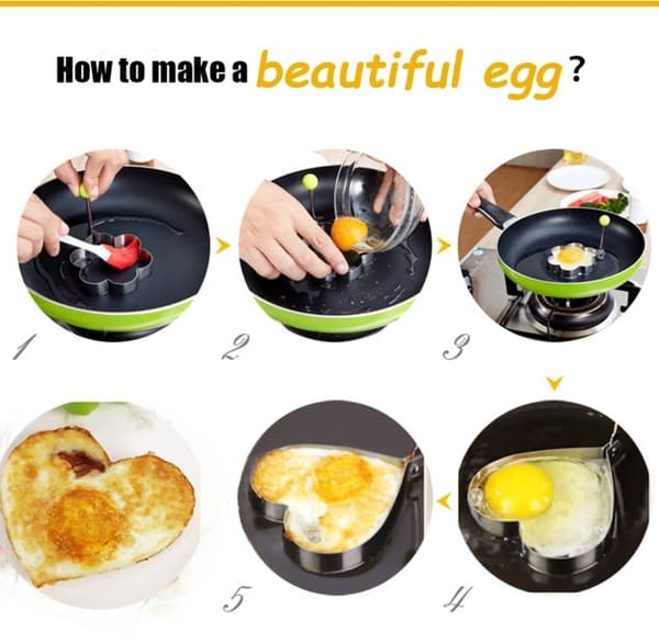 2-Pak - Eggform / Form til Egg Cirkel