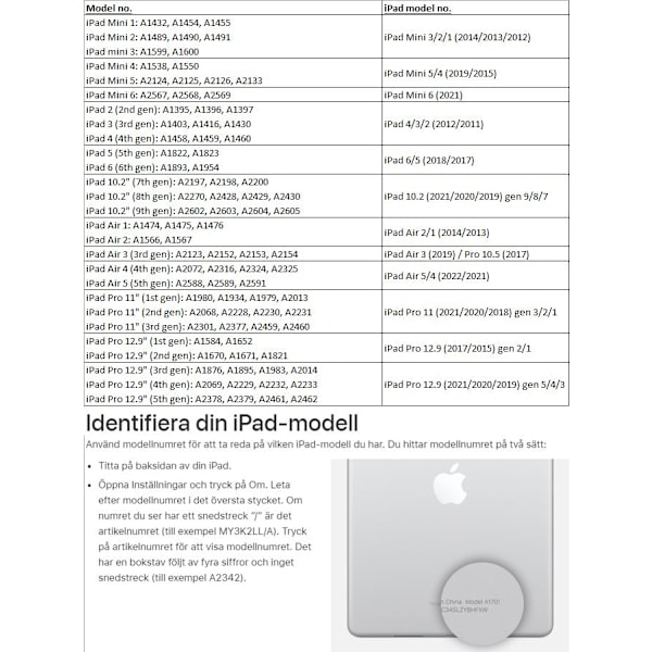 Skærmbeskyttelse iPad Air/Pro/Mini 1/2/3/4/5/6/7/8/11 - Vælg model Transparent iPad Air 5/4 (2022/2021)