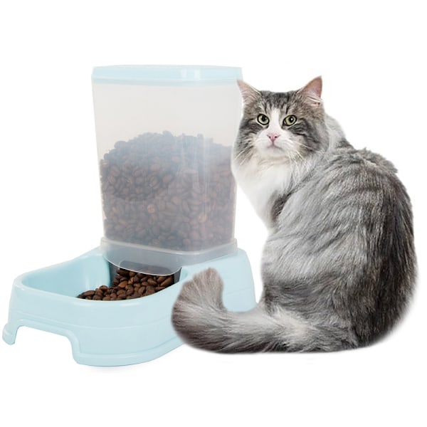 Foderautomat / Matskål - Automatisk matare för Hund & Katt