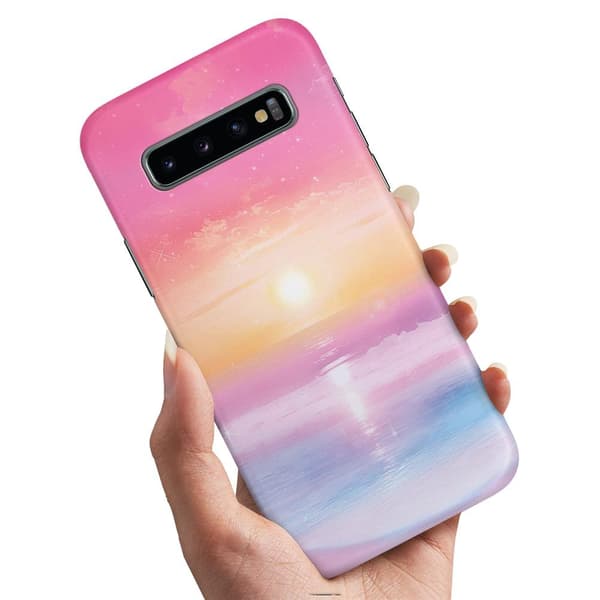 Deksel / Mobildeksel til Samsung Galaxy S10 Plus - Sunset