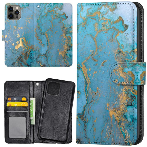 iPhone 13 Pro - Mobilcover/Etui Cover Marmor Multicolor