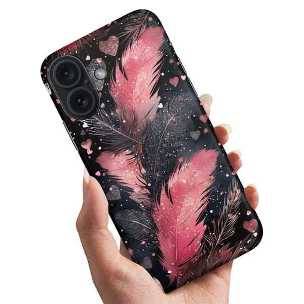 Skal / Mobilskal till iPhone 16 Plus - Feathers