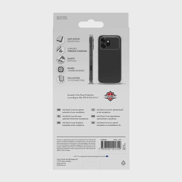 X2O Anti-Shock Skal Honor 600 Transparent