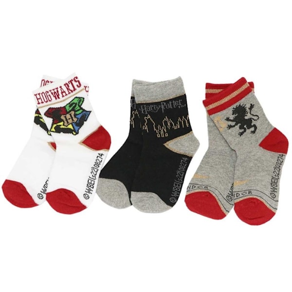 Harry Potter Barnstrumpor / Strumpor för Barn - 3-Pack 27/30